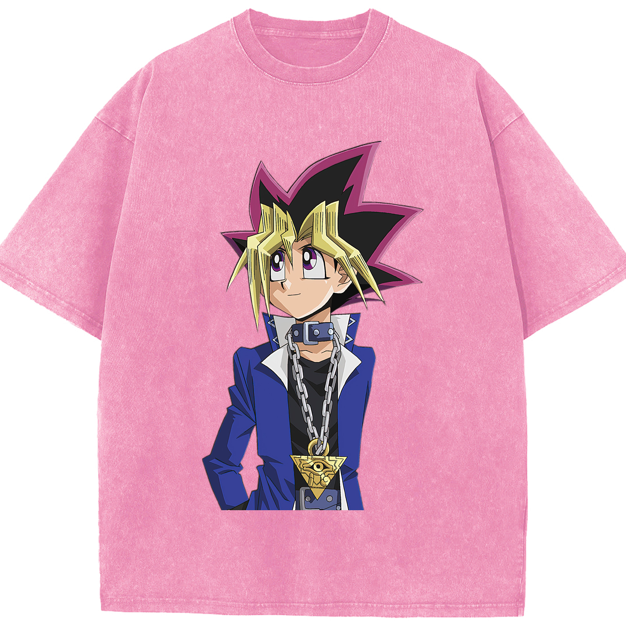 （画像用） 遊☆戯☆王 Yu-Gi-Oh! 綿100% ヴィンテージ風 半袖Tシャツ（フロントプリント）